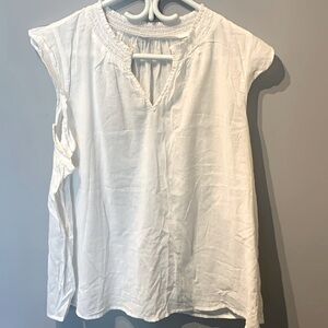 White 100% Cotton Top